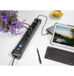 Regleta de enchufes brennenstuhl premium-line 6-way sw.3m usb