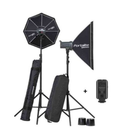 Elinchrom equipo completo flash estudio d-lite rx 4/4 softbox