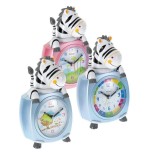 Mebus 26637 reloj despertador para nios zebra colores surtidos