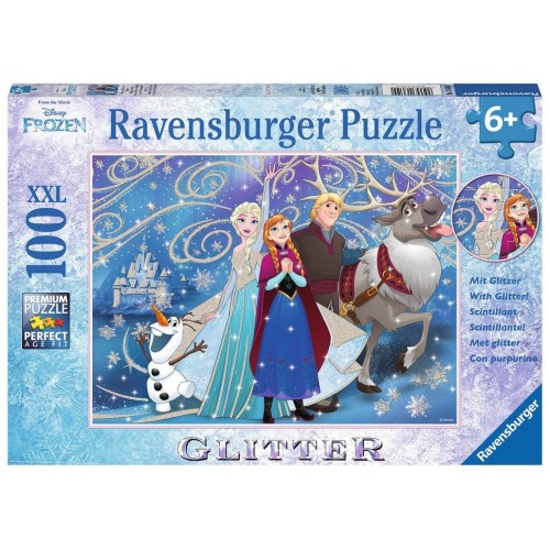 Ravensburger disney frozen glittery snow 100 piezas xxl
