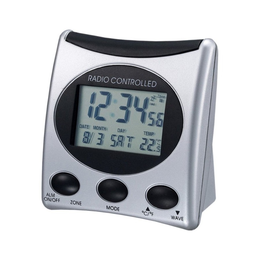 Technoline wt 221 reloj despertador digital plata