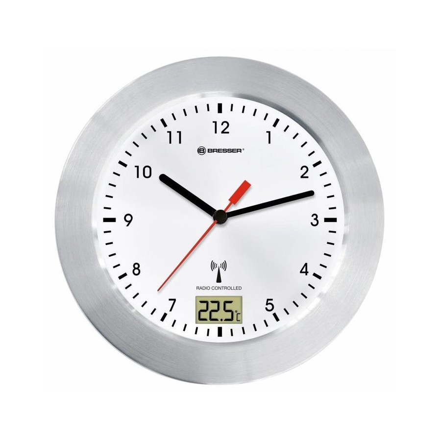 Bresser mytime bath white radio controlled bathroom clock