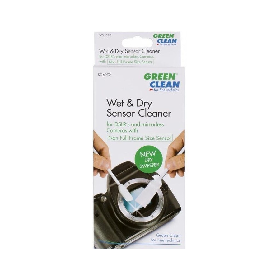 Kit de limpieza del sensor green clean con hisopo de espuma húmeda y barredora en seco (sc-6070)