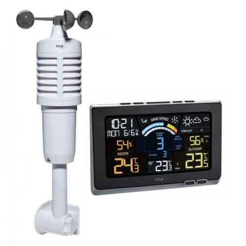 Tfa estación meteorológica inalámbrica con anemómetro spring breeze 35.1140.01