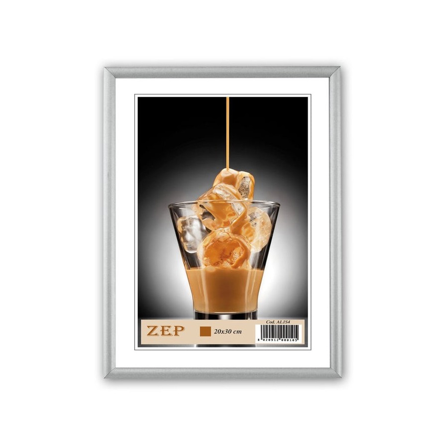 Marco de aluminio zep basic plateado 13x18 al1s2