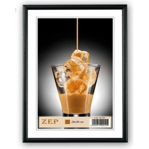 Marco de aluminio zep basic negro 10x15 al1b1