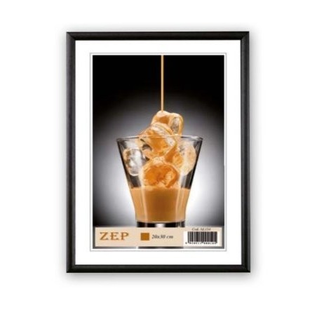 Marco de aluminio zep basic negro 13x18 al1b2