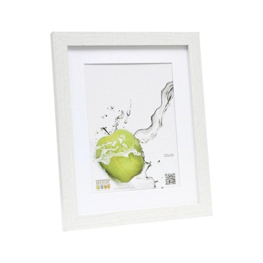 Deknudt s66kf1 p1  white   20x30 wooden frame with passepartout