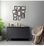 Set de 10 cuadros nielsen resina negra 8999324