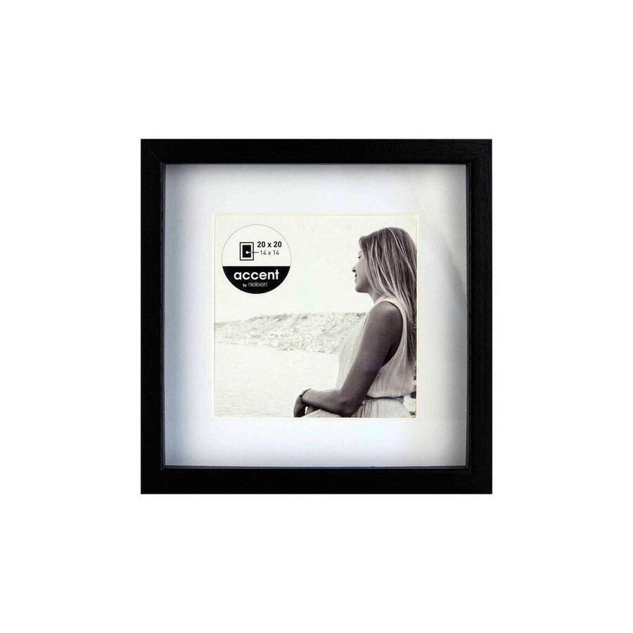 Nielsen aura negro 20x20 madera incl. passepartout 1115000