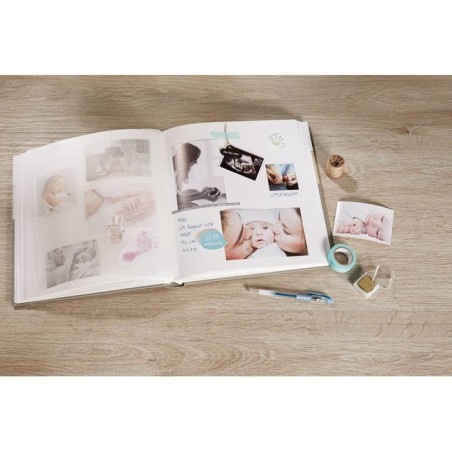 Walther design uk-148-l álbum de foto y protector azul 50 hojas
