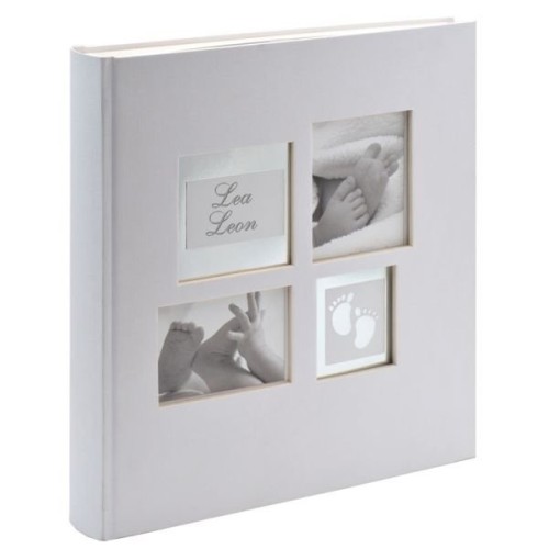 Walther design little foot álbum de foto y protector plata 60 hojas