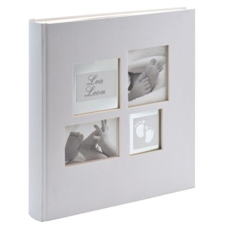 Walther design little foot álbum de foto y protector plata 60 hojas