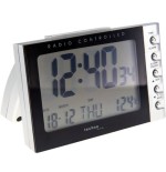 Technoline wt 188 despertador reloj digital de mesa negro, plata