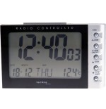 Technoline wt 188 despertador reloj digital de mesa negro, plata
