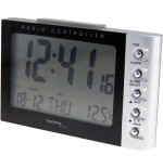 Technoline wt 188 despertador reloj digital de mesa negro, plata