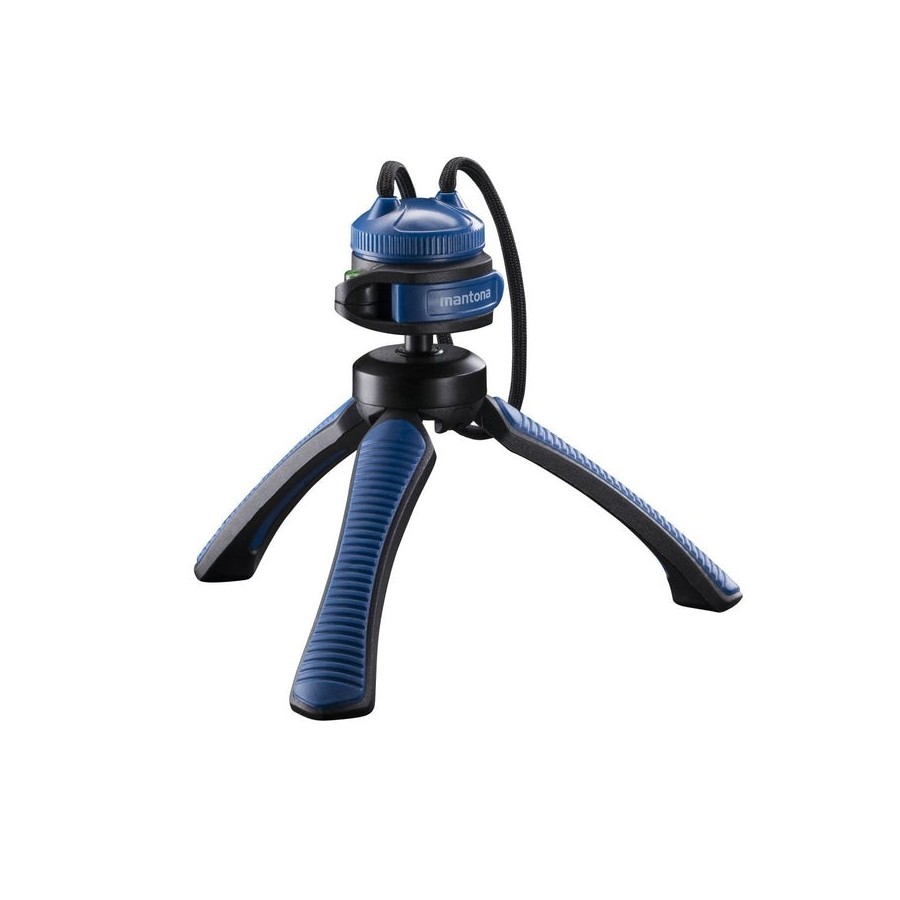 Mantona 21405 tripode smartphone/cámara digital  negro, azul