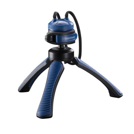 Mantona 21405 tripode smartphone/cámara digital  negro, azul