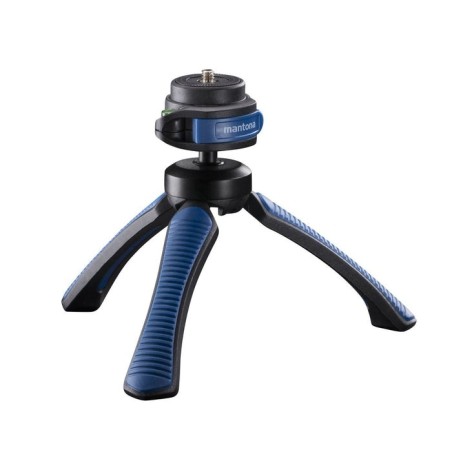Mantona 21405 tripode smartphone/cámara digital  negro, azul
