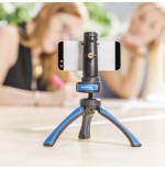 Mantona 21405 tripode smartphone/cámara digital  negro, azul