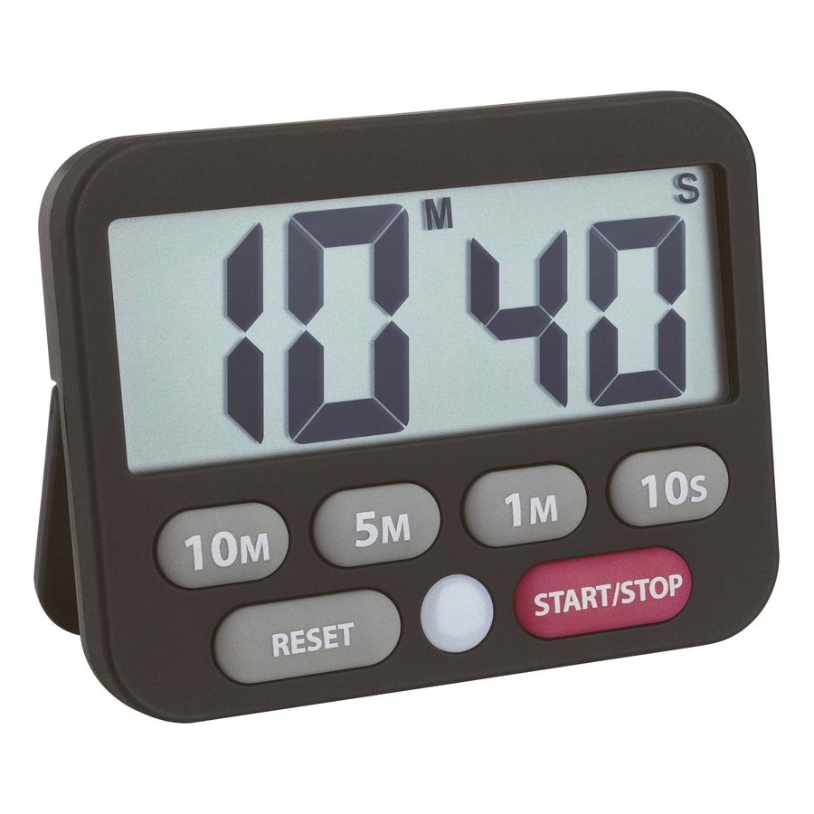 Tfa-dostmann 38.2038.01 temporizador digital para cocina negro, gris, rojo, blanco