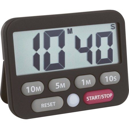 Tfa-dostmann 38.2038.01 temporizador digital para cocina negro, gris, rojo, blanco
