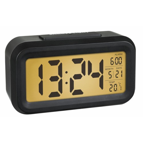 Tfa-dostmann 60.2018.01 despertador reloj despertador analógico negro