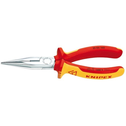 Knipex alicates de punta fina 25 06 160 , alicates de agarre 2506160