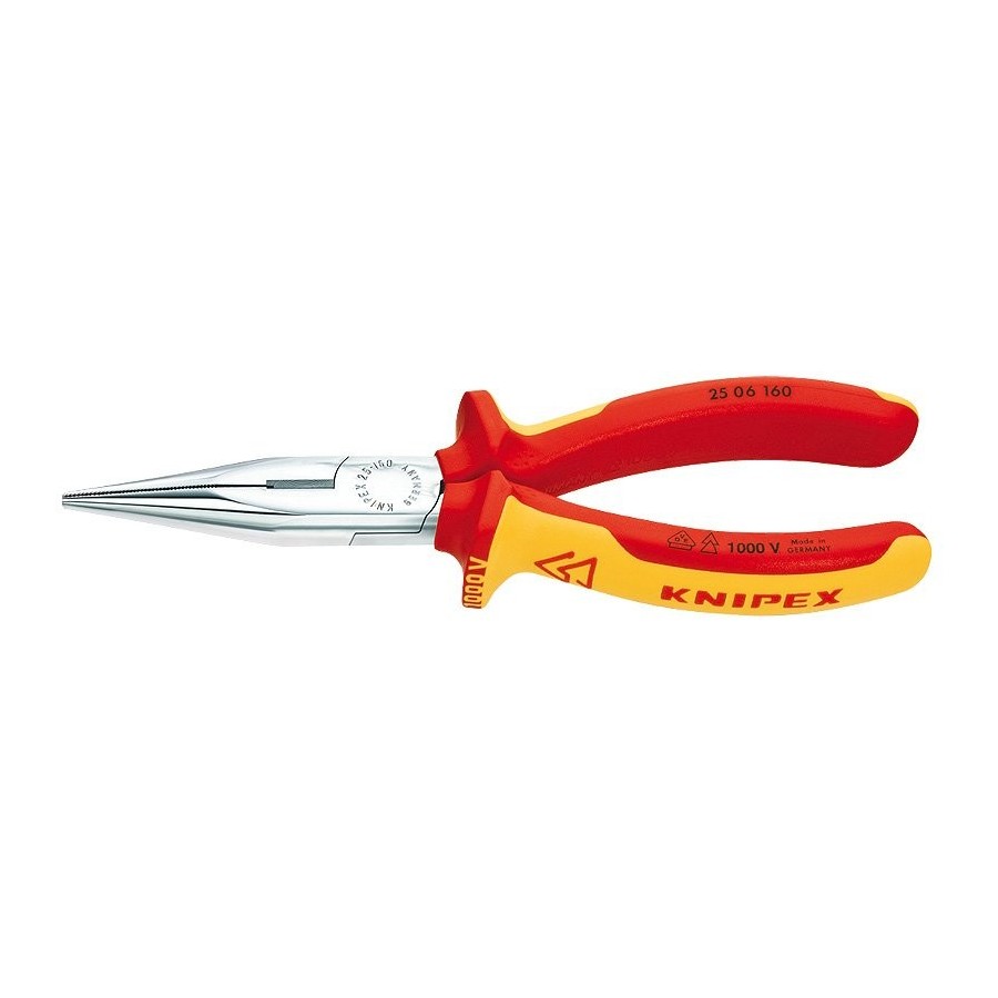 Knipex alicates de punta fina 25 06 160 , alicates de agarre 2506160