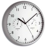 Tfa reloj de pared electrónico con termómetro e higrómetro de 265 mm 98.1072