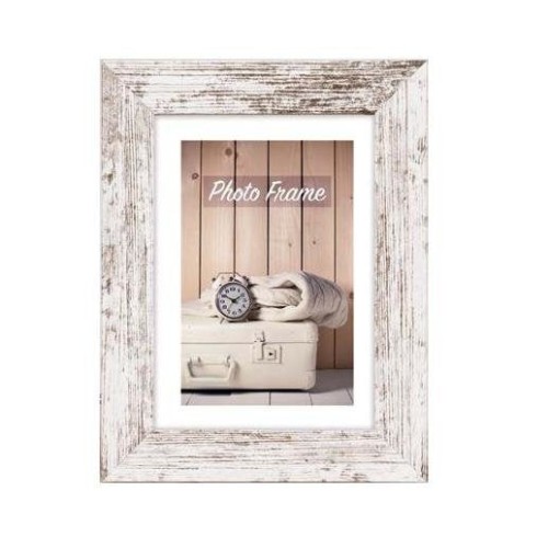 Marco de madera zep nelson 6 blanco/marron 13x18 v21576