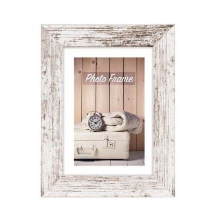 Marco de madera zep nelson 6 blanco/marron 13x18 v21576