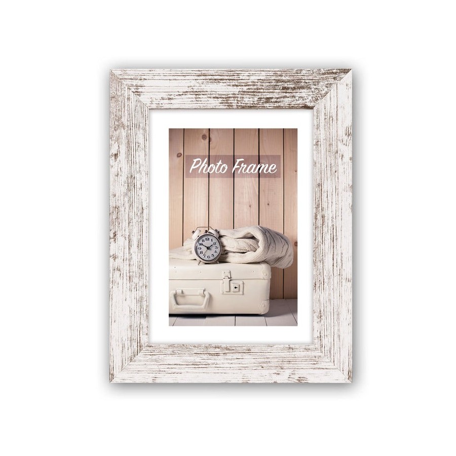 Marco de madera zep nelson 6 blanco/marron 20x30 v21236