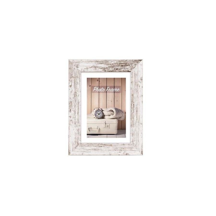 Marco de madera zep nelson 6 blanco/marron 30x40 v21346