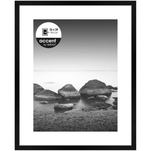 Nielsen aura negro 24x30 madera incl. passepartout 1122000