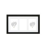 Deknudt s66ka3 galería 3x10x15 madera negro w. passepartout