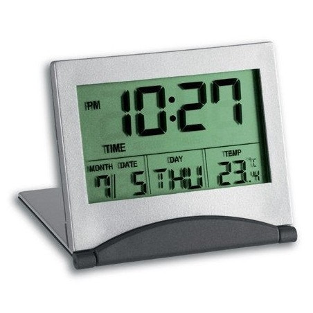 Tfa-dostmann 98.1054 despertador gris, plata