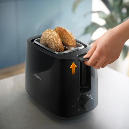 Tostadora philips daily collection hd2581/90, 2 rebanada(s) negro 830 w