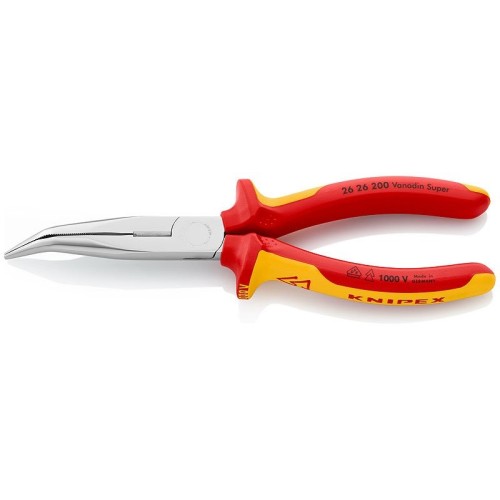 Alicates de boca cigüeña 200x56x19mm 2626200 knipex