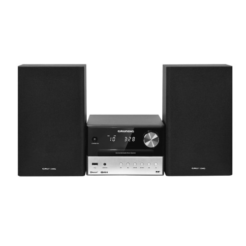 Grundig cms 3000 bt dab+ microcadena de música para uso doméstico negro, plata 30 w