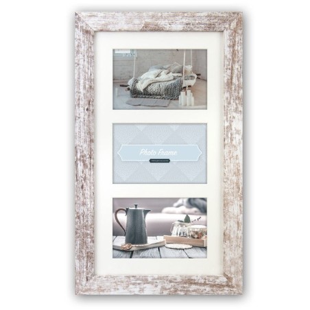Zep nelson 6 3x10x15 marco de madera 3q blanco/marron v23106