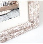 Zep nelson 6 3x10x15 marco de madera 3q blanco/marron v23106