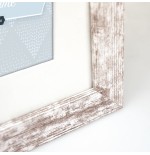 Zep nelson 6 4x10x15 marco de madera 4q blanco/marron v24106