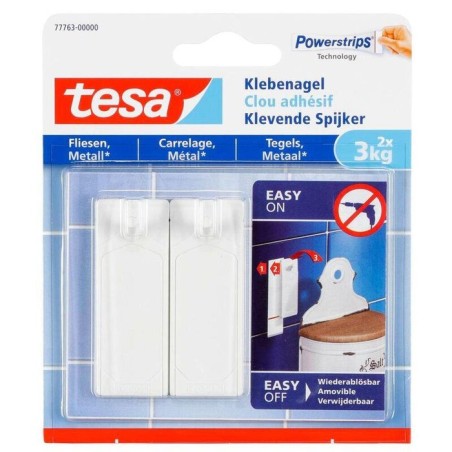 Tesa adhesivos para uñas y metal hama 3kg 2 piezas.