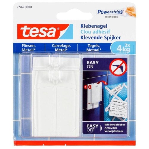 Tesa adhesivos para uñas y metal hama 4kg 2 piezas.