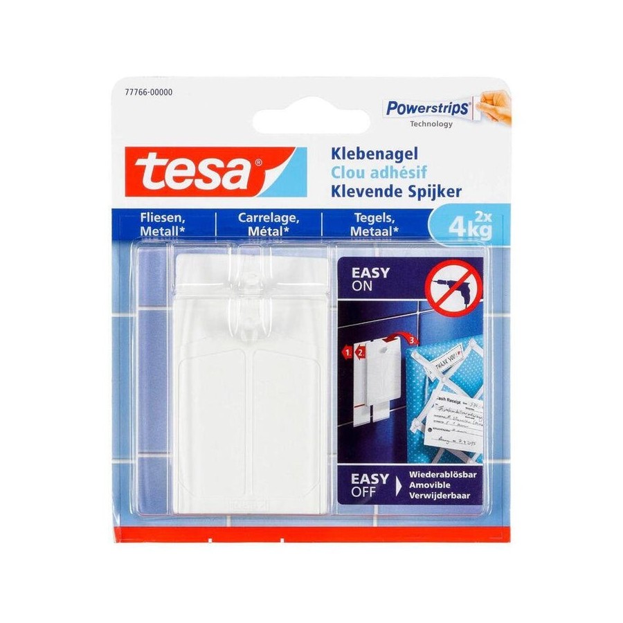 Tesa adhesivos para uñas y metal hama 4kg 2 piezas.