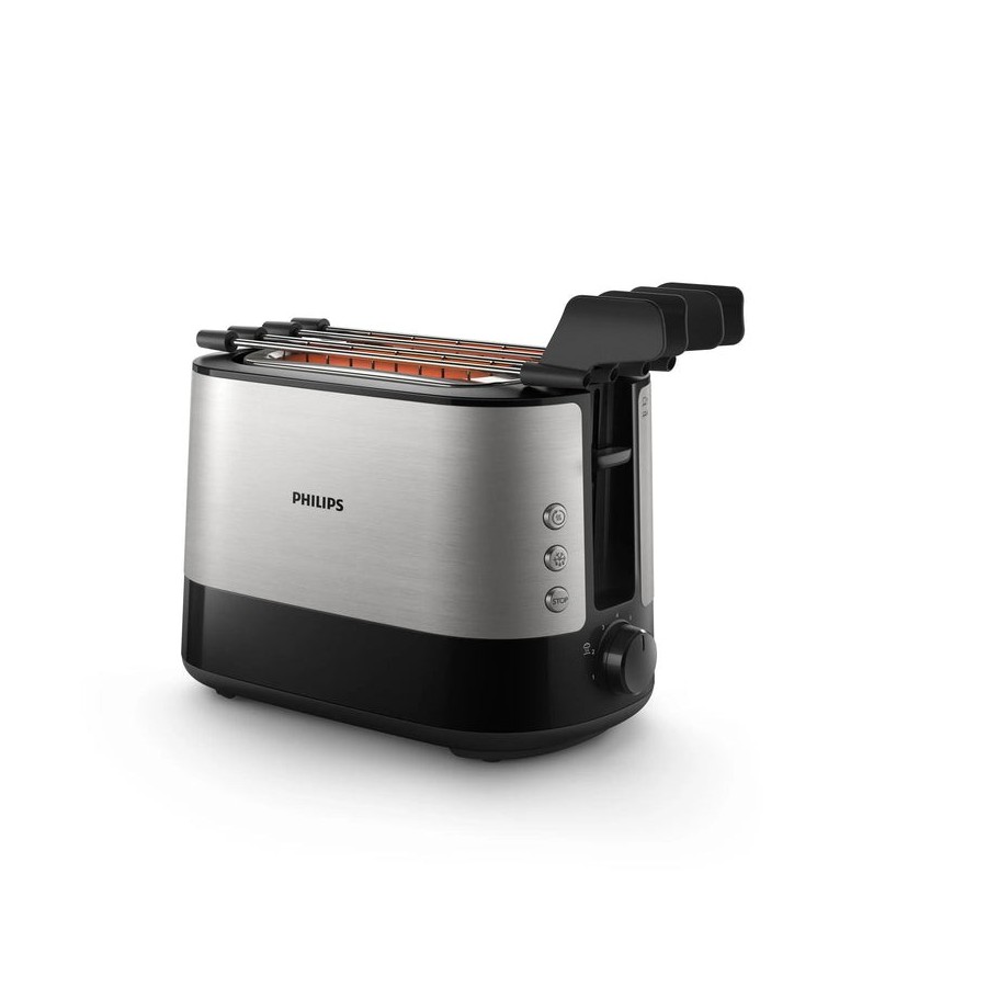 Tostadora philips viva collection con 2 ranuras extraanchas tostador
