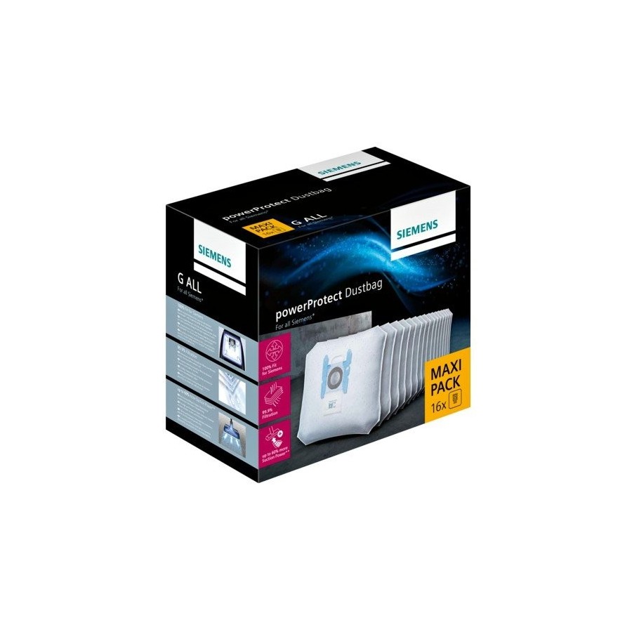 Siemens powerprotect vz16gall bolsa para aspirador 16 piezas