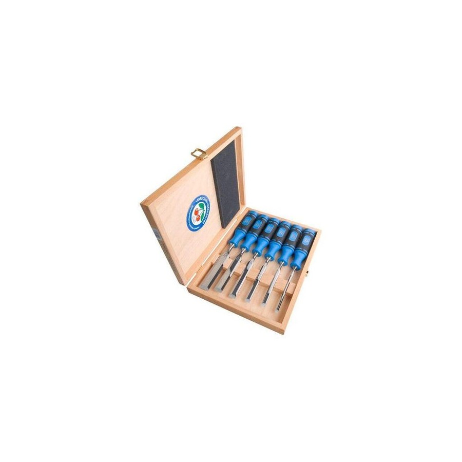 Kirschen firmer chisel set 1108 hk en caja de madera 1108000 cinceles