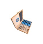 Kirschen firmer chisel set 1108 hk en caja de madera 1108000 cinceles